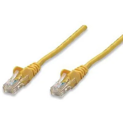 Intellinet Intellinet Cat5e UTP RJ45 Network Ethernet Cable 50 ft Yellow — product photo