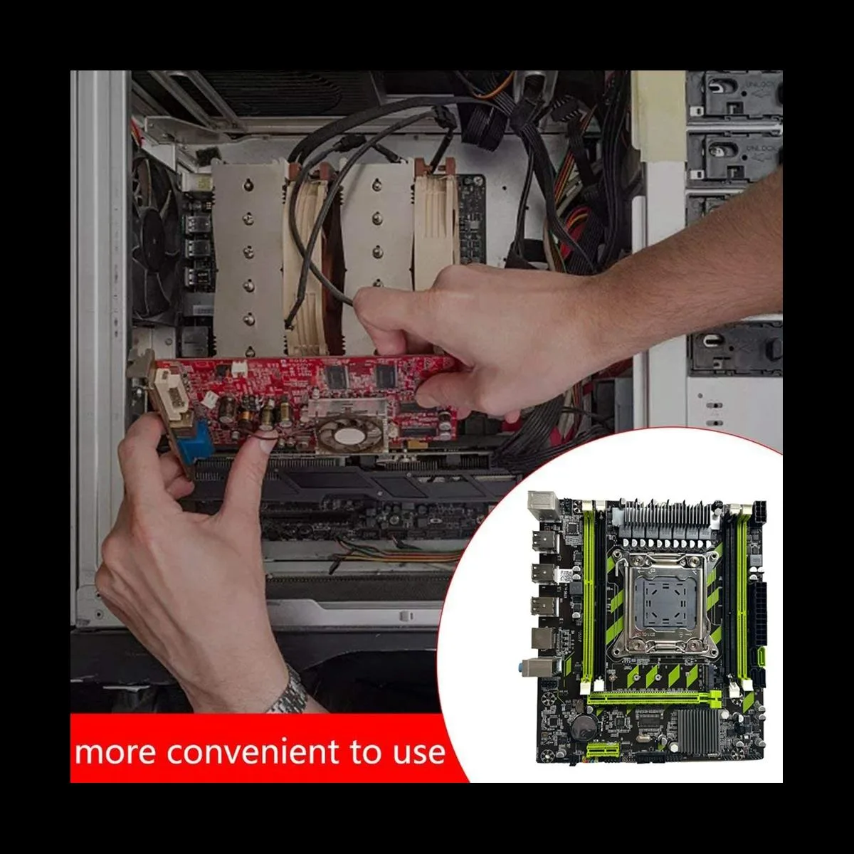 YINGHUA YINGHUA X79G LGA2011 4×DDR3 NVME SATA3.0 server motherboard — product photo
