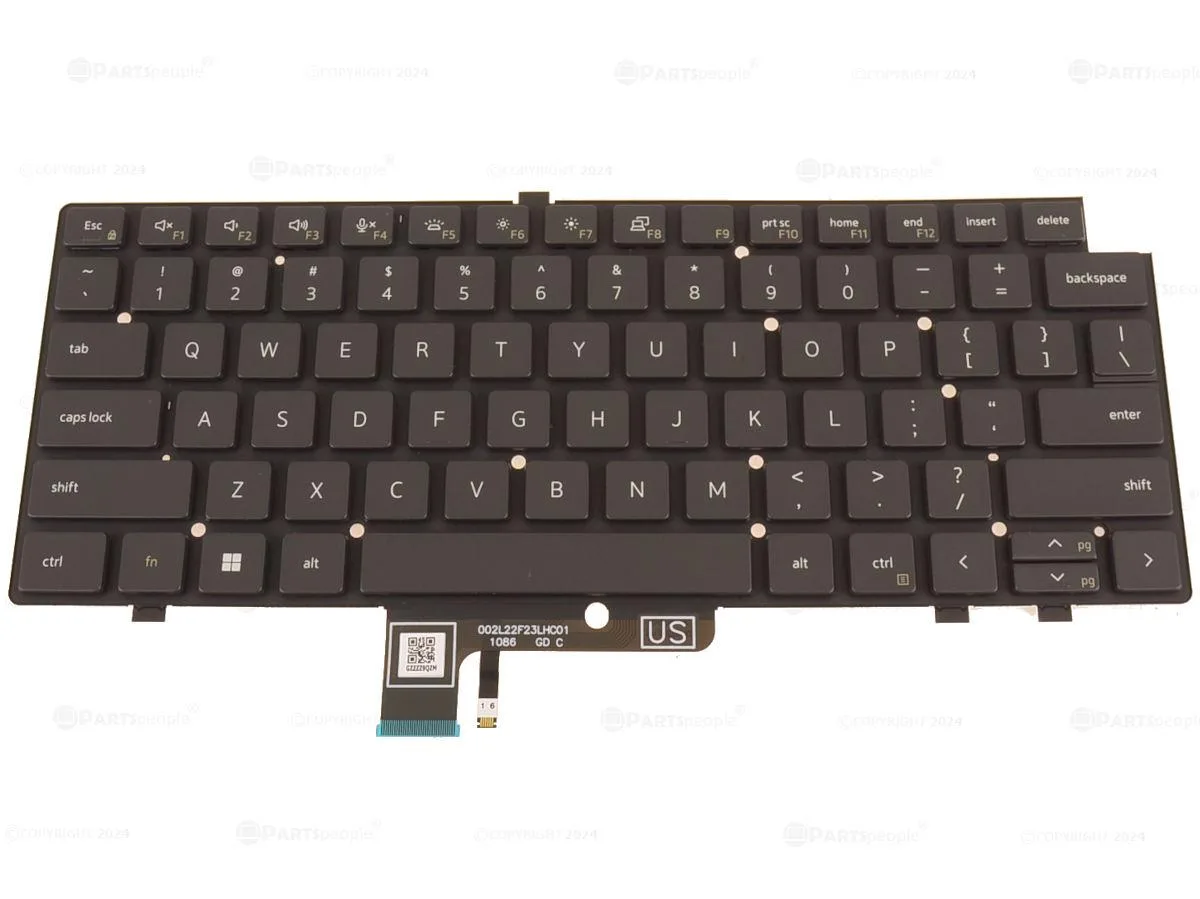 DELL DELL Latitude 7440 7640 Backlit Keyboard H3DHT laptop replacement part — product photo