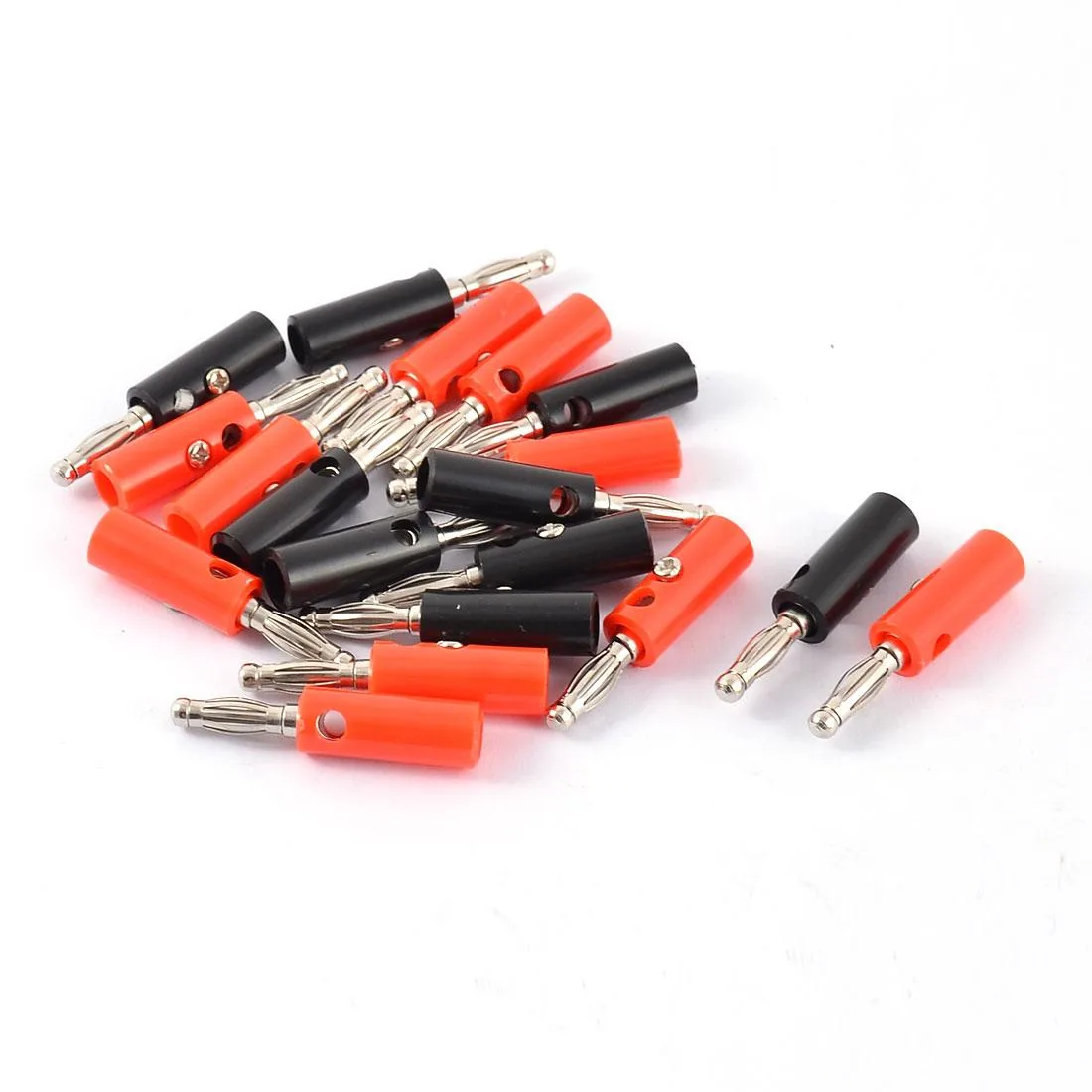 Unique-Bargains Unique-Bargains 20pcs Black Red Insulation Jacket Banana Plug Coupler — product photo