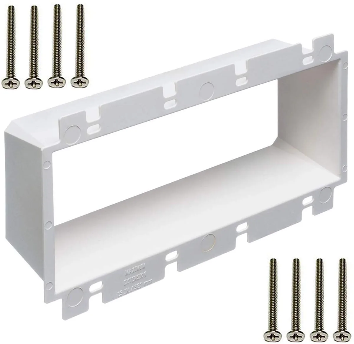iMBAPrice iMBAPrice BE4-1 4-Gang Outlet Box Extender White — product photo