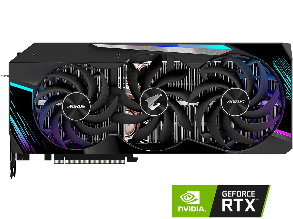 GIGABYTE GIGABYTE GV-N3080AORUSM10GDR2 GeForce RTX 3080 graphics card 10GB GDDR6X — product photo
