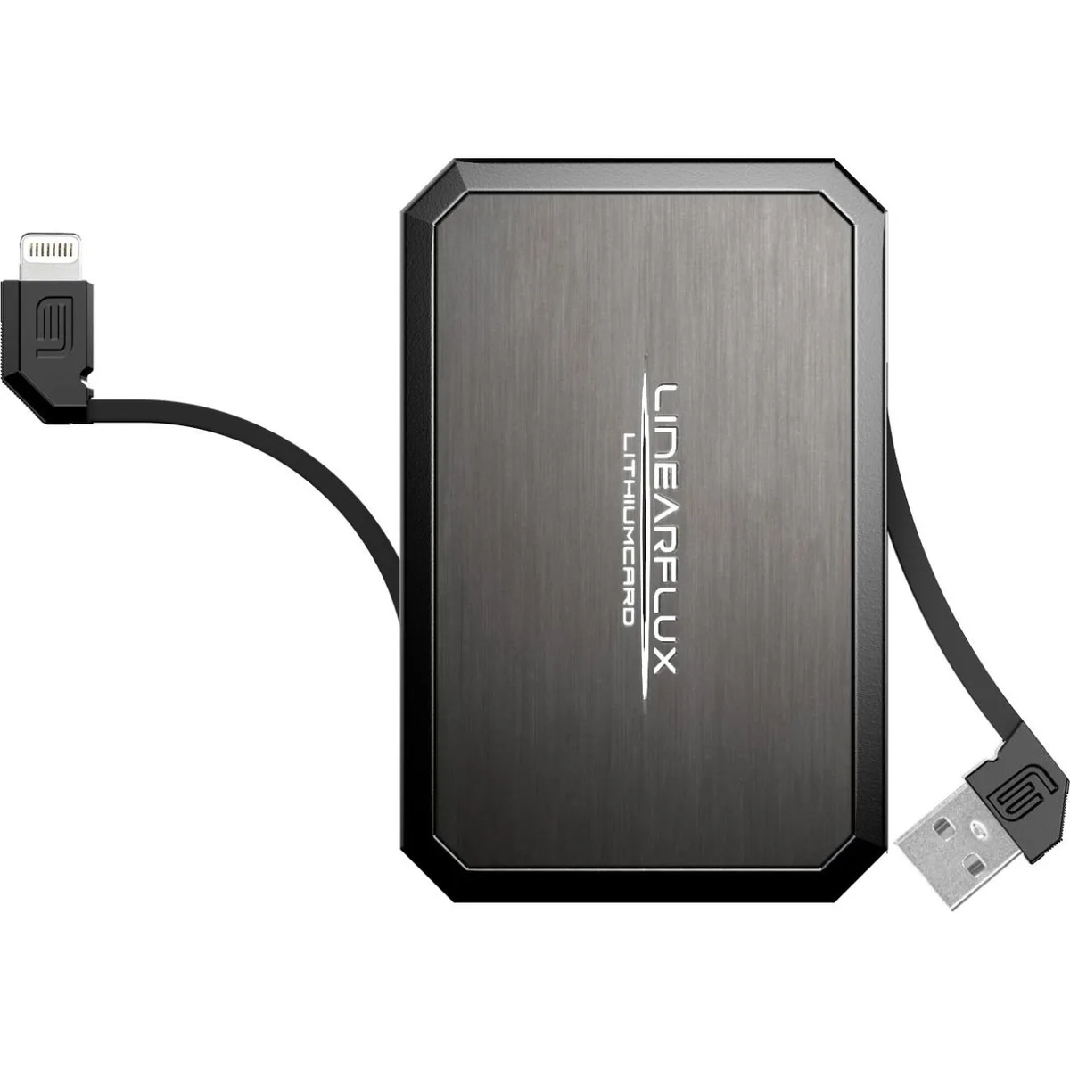 Linearflux Linearflux LithiumCard PRO 3000 mAh Titanium cell phone battery — product photo