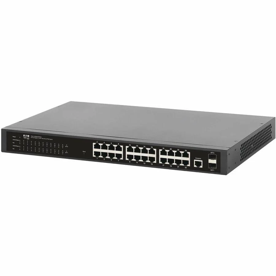 Eaton Eaton NGS24C2POE-1 24-port managed Gigabit PoE+ network switch — product photo
