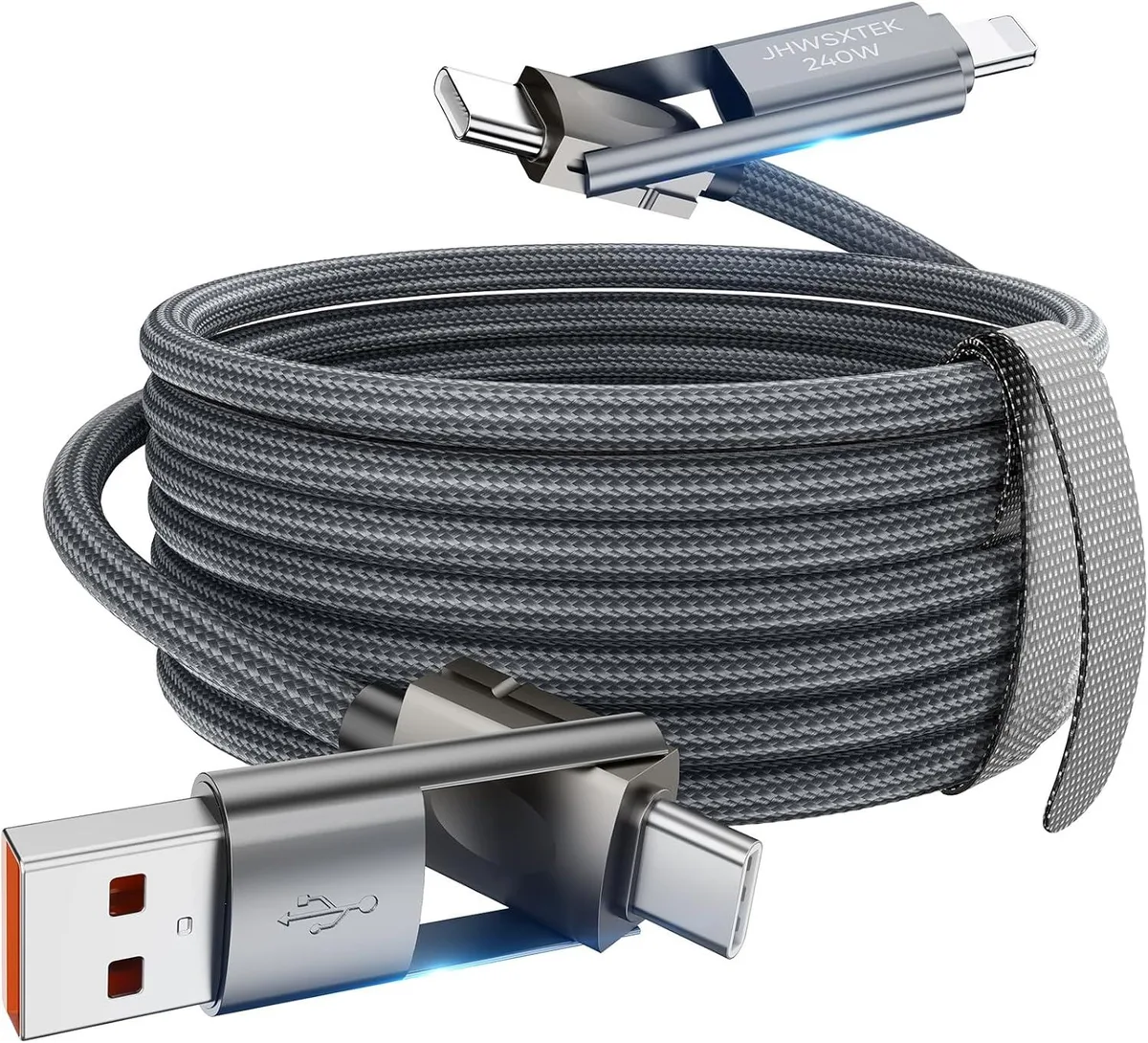 miqpower miqpower 4 in 1 Charging Cable 240W 10 ft 2 Pack — product photo
