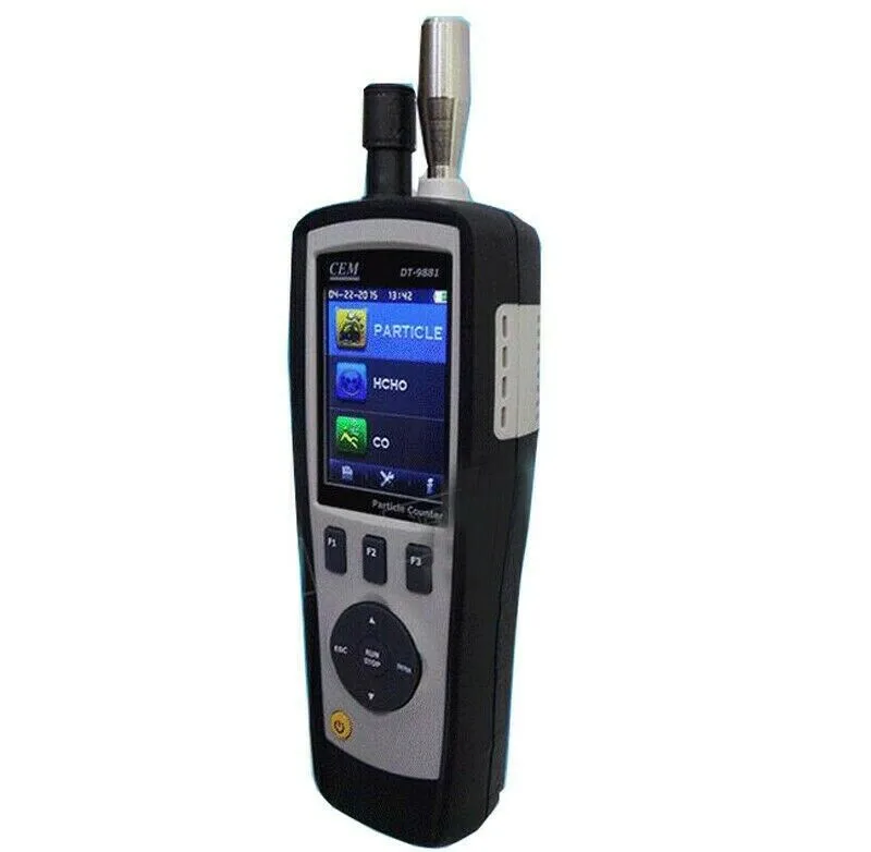 CEM CEM DT-9881 6ch Particle Counter 2.8" TFT HCHO CO Gas Detector — product photo
