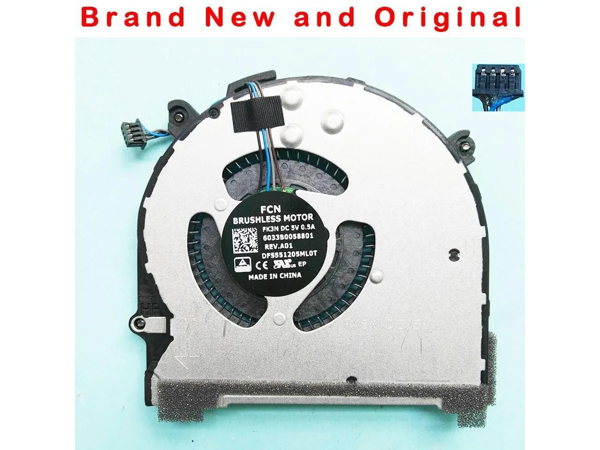 Fans Fans CPU cooler for FCN DFS551205ML0T FK3N DC5V .5A 6033B0058801 — product photo
