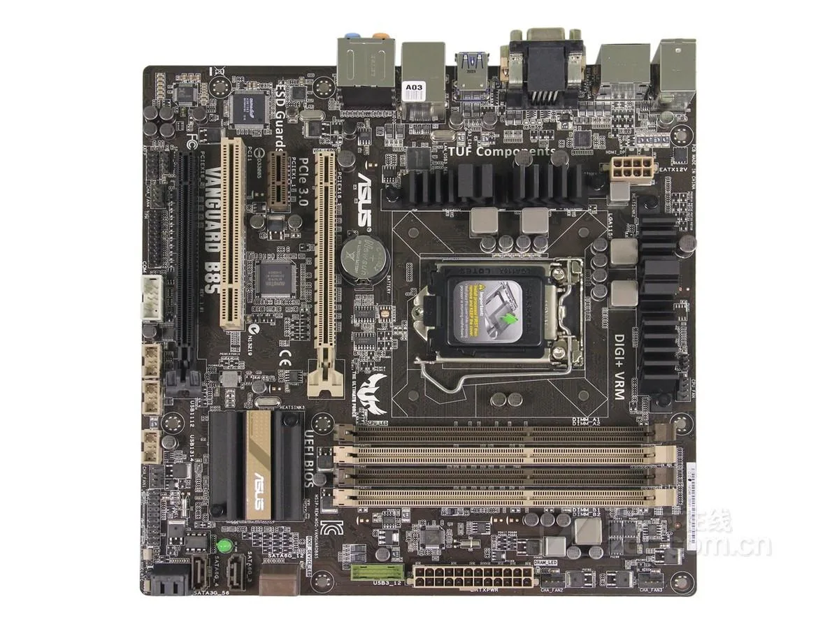 ASUS ASUS VANGUARD B85 Intel B85 LGA 1150 DDR3 32GB Micro ATX Motherboard — product photo