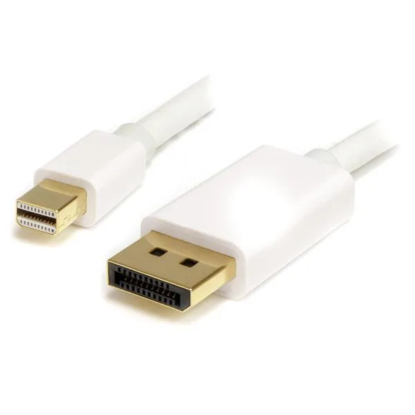 CablesWorld CablesWorld White Mini DisplayPort to DisplayPort 1.2 Cable 1m — product photo