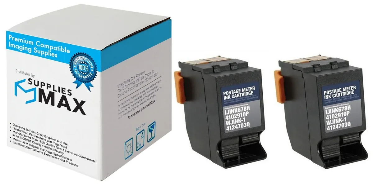 SuppliesMax SuppliesMax Hasler 4124703Q_2PK Red Inkjet 2 Pack 31500 Pages — product photo