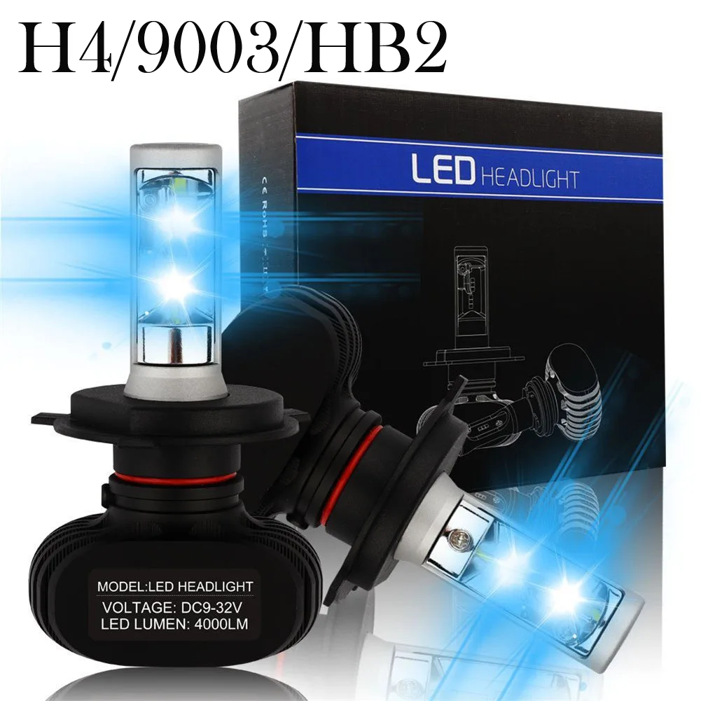 LUOM LUOM YQN-S1-H4 H4/9003/HB2 LED Headlight Kit 6000K 3200lm 25W per bulb 12-24V IP68 Set of 2 — product photo