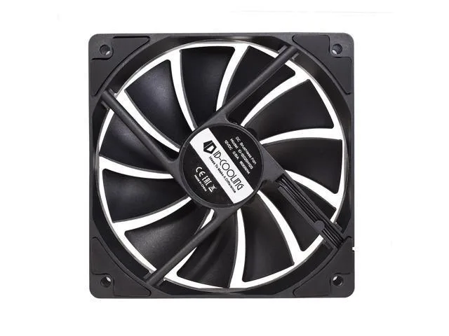 SXDOOL SXDOOL XF-12025-SD-K 120mm case fan 25mm 4-pin 12V 3W 74.5CFM 2.15mmH2O HB bearing 18-35.2dB — product photo