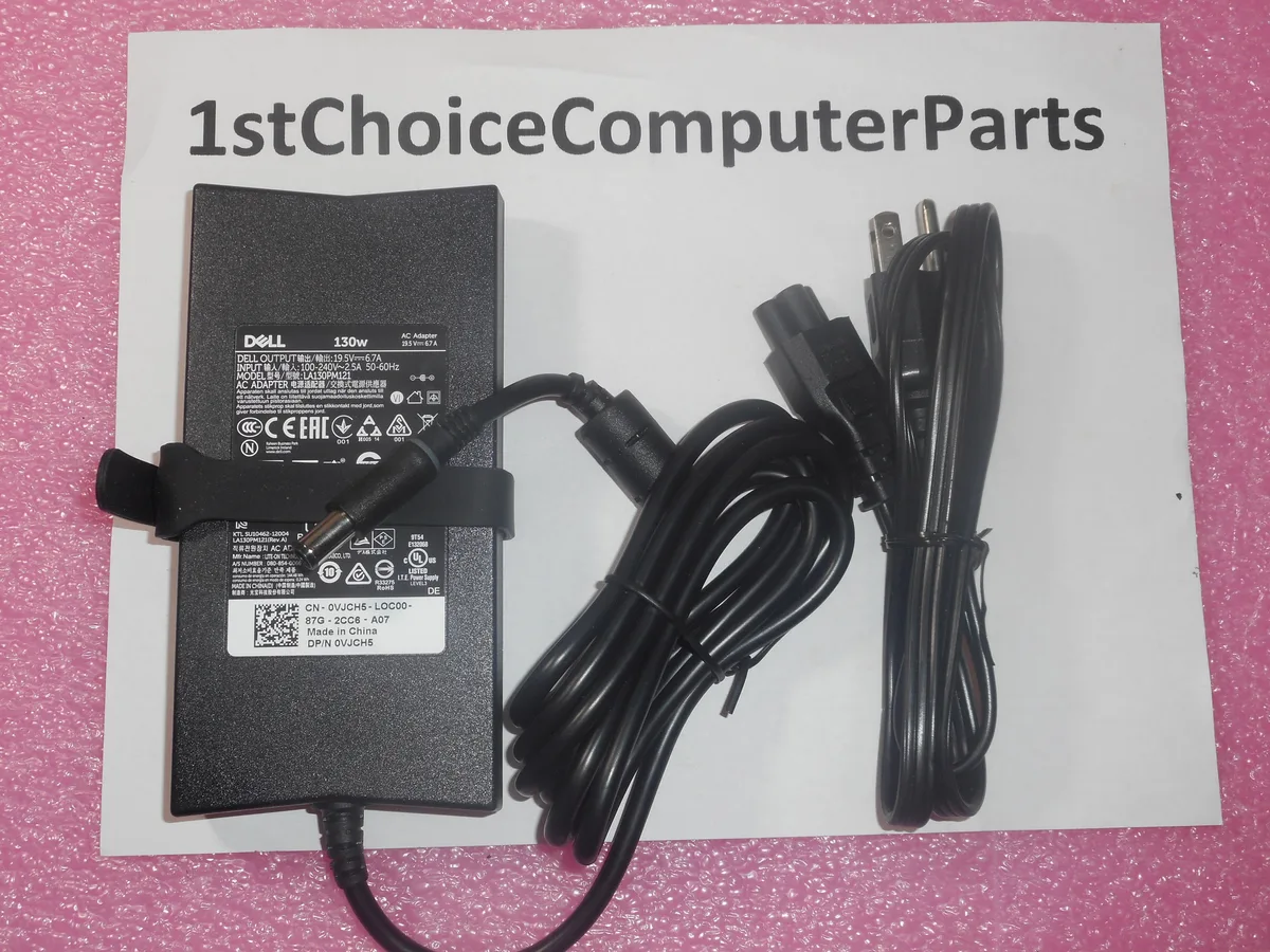 DELL DELL 130W PA-4E LA130PM121 VJCH5 Power Adapter — product photo