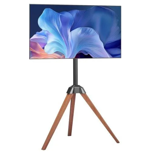 VEVOR VEVOR Tripod Easel TV Stand Oak Wood Legs 40-65 inch 99 lbs VESA 600x400 mm — product photo