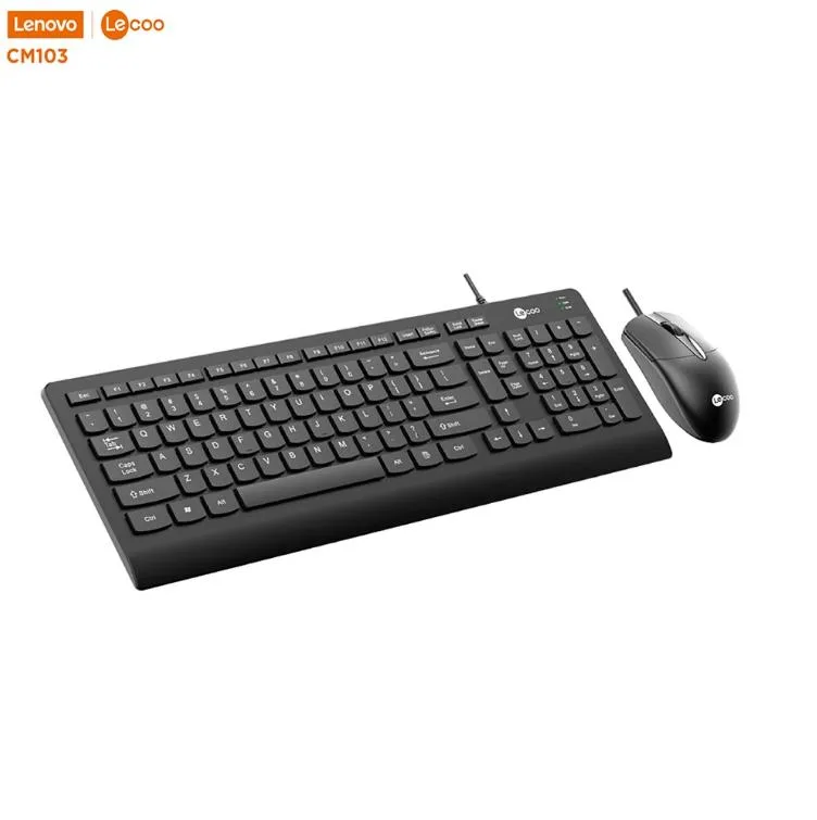 Lenovo Lenovo Lecoo CM103 Wired Keyboard & Mouse Combo Spanish Layout 1000 DPI — product photo