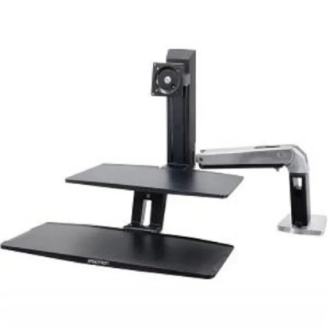 Ergotron Ergotron 24-390-026 WorkFit-A single monitor sit-stand workstation office furniture — product photo