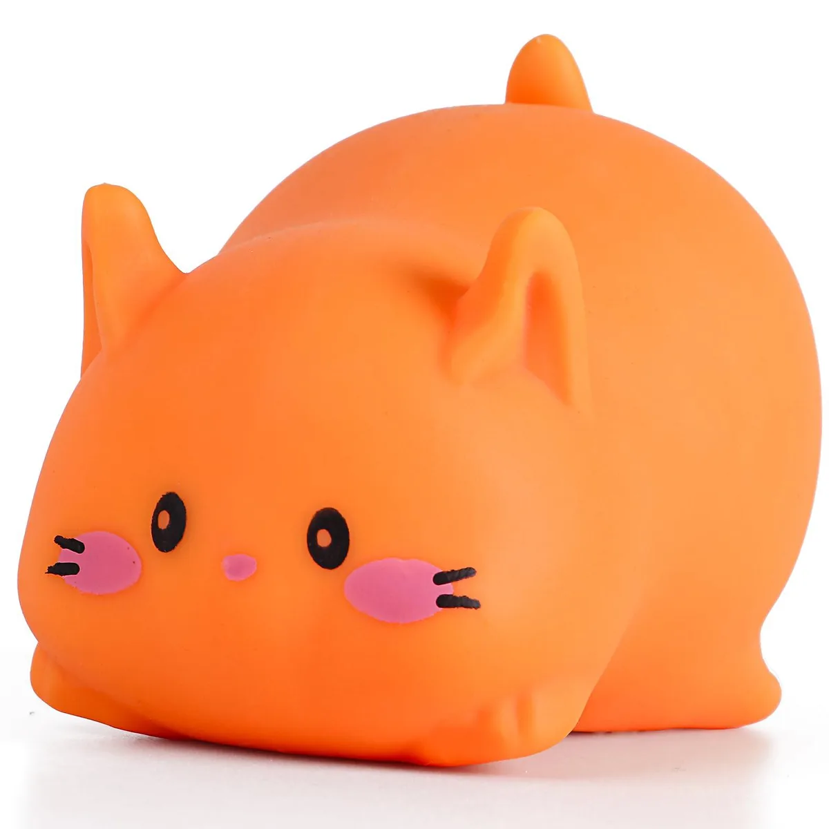  Cat Stress Ball Squishy Toy (Orange) — product photo