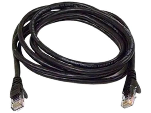 Belkin Belkin A3L980-05-BLK network ethernet cable Cat6 5 ft black — product photo