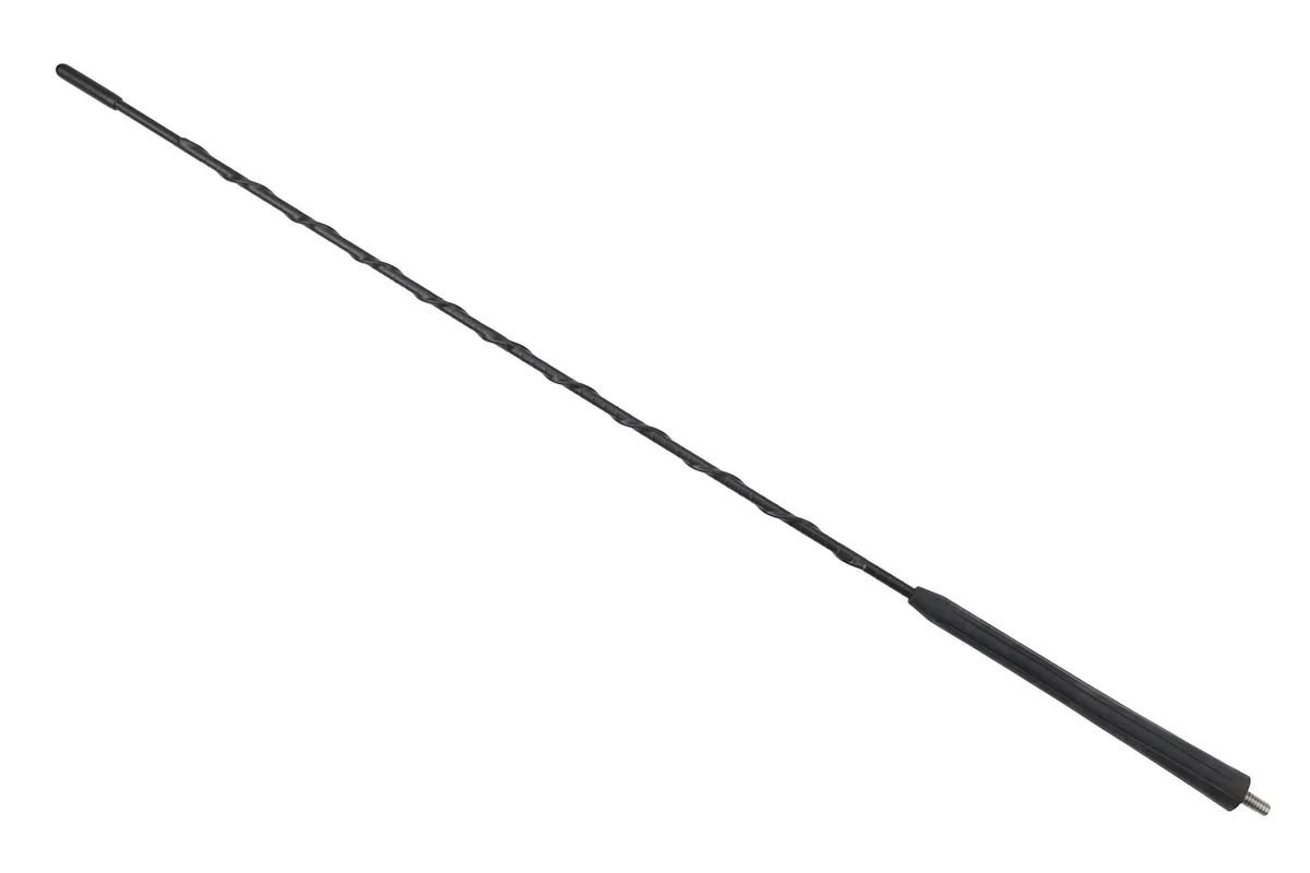 Black 23 inch rubber antenna with USA threading for Dodge Ram 2500 2010-2018