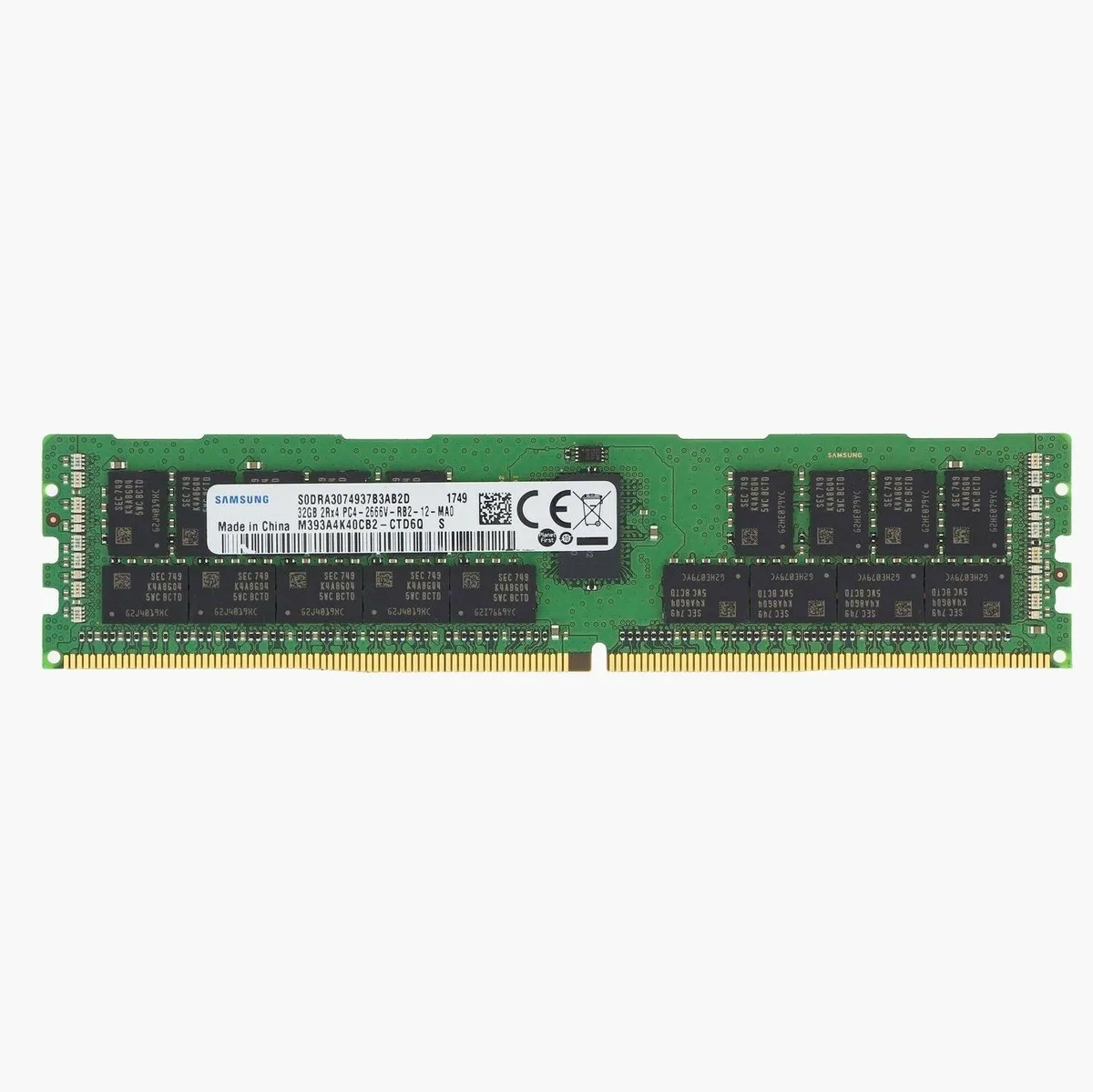 SAMSUNG SAMSUNG M393A4K40CB2-CTD 32GB DDR4 2666 ECC RDIMM memory upgrade — product photo