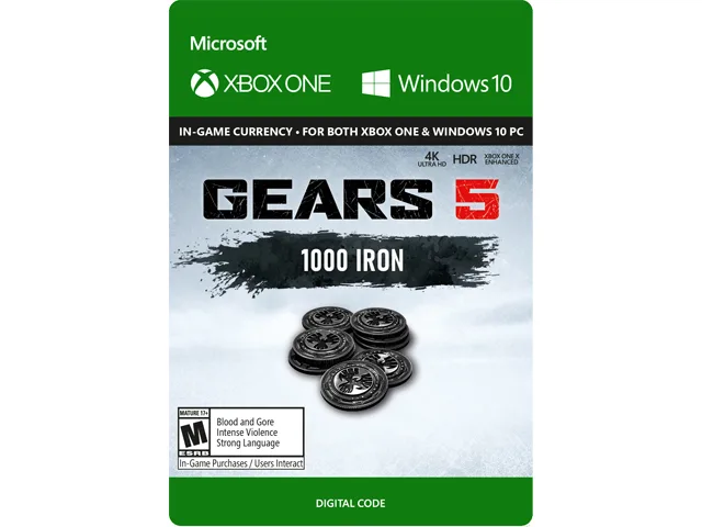 Microsoft Microsoft 7LM-00032 Gears 5 1000 Iron downloadable game — product photo