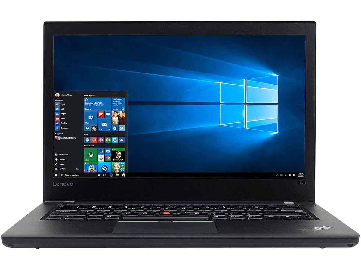 Lenovo Lenovo NBLET470-1W ThinkPad T470 laptop Core i5-6300U 16GB 256GB 14.0" FHD — product photo