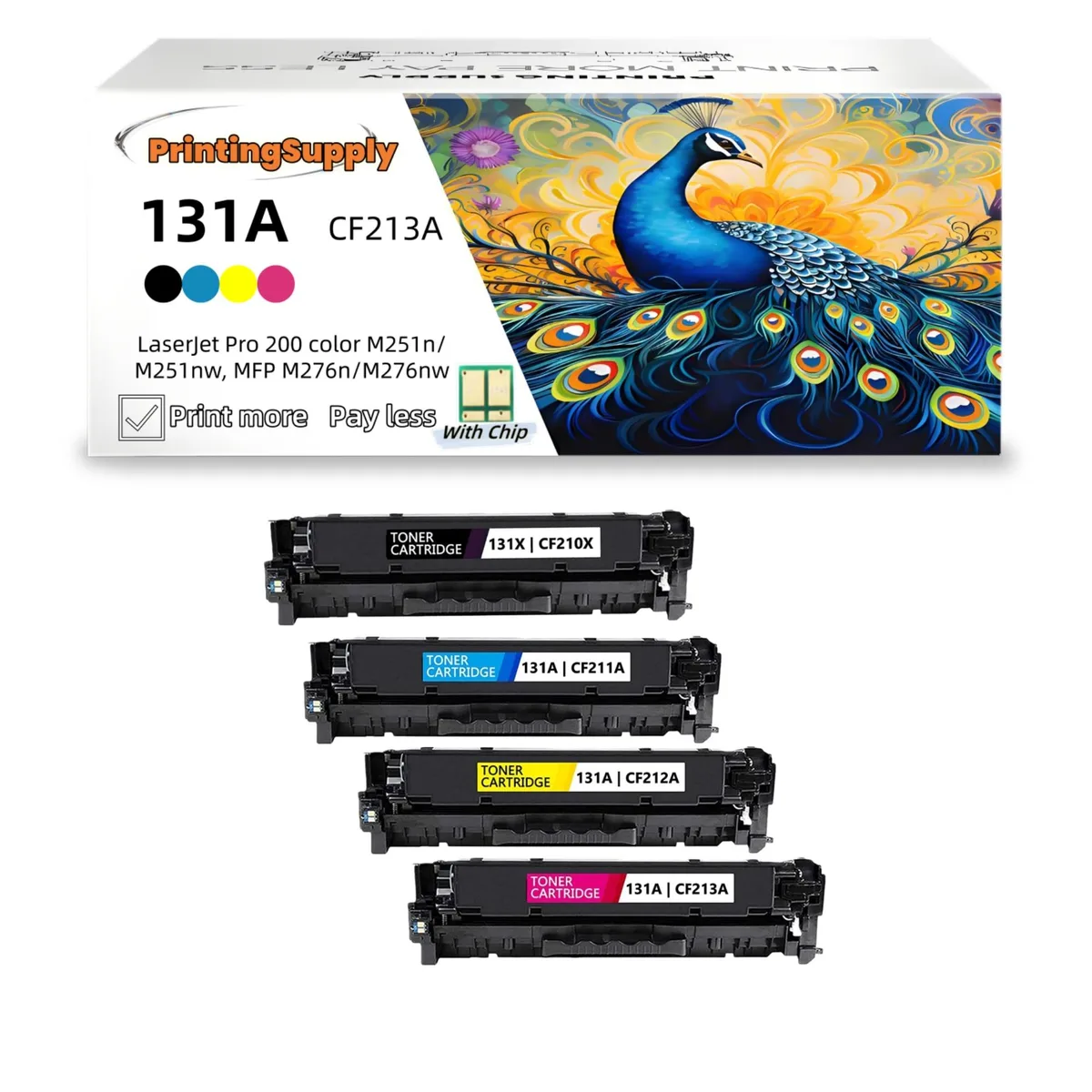 Ninestar Technology Ninestar Technology 131A Magenta Toner Cartridge 4 Pack — product photo