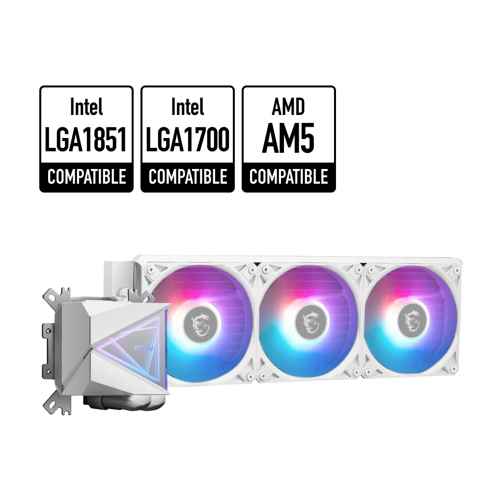 MSI MSI MAG CORELIQUID I360 WHITE liquid cooler — product photo
