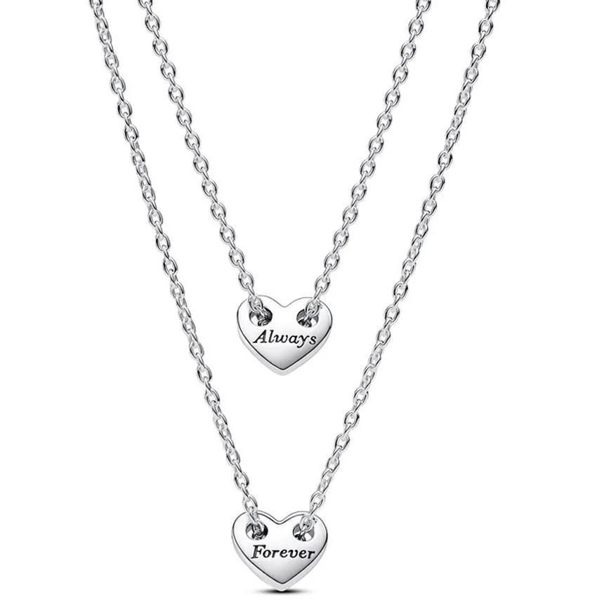 PANDORA PANDORA Forever &amp; Always Splittable Heart Necklace — product photo