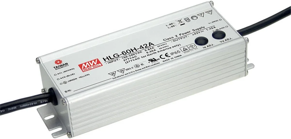 Mean Well Mean Well HLG-60H-36A 36V 1.7A 60W LED Power Supply — product photo
