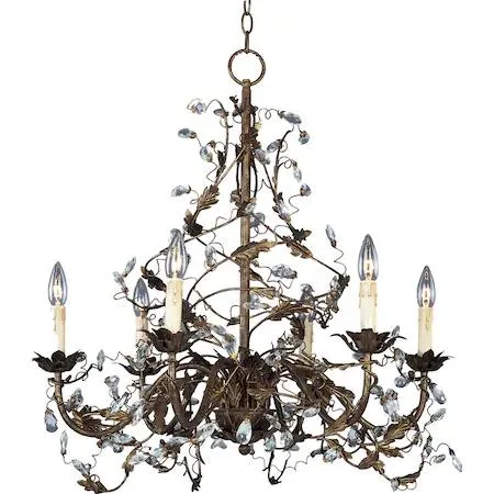 Maxim Maxim Elegante 2851OI 6-Light 26.5" Oil Rubbed Bronze Chandelier — product photo