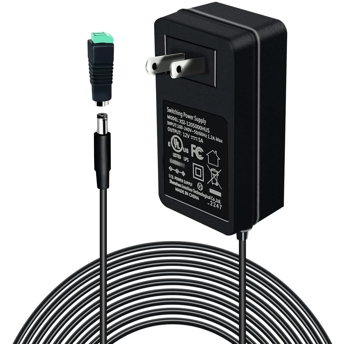  Meiyue 12V 5A 60W Power Adapter 5.5×2.1mm — product photo