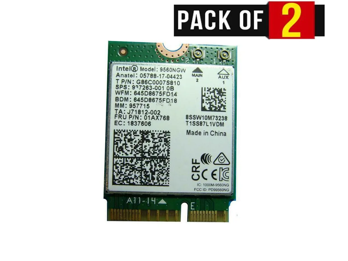 HP HP 9560NGW WiFi Bluetooth Card 937263-001 Lot 2 — product photo