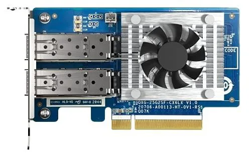 Qnap Qnap QXG25G2SFCX6 2-port SFP28 25 GbE network card — product photo