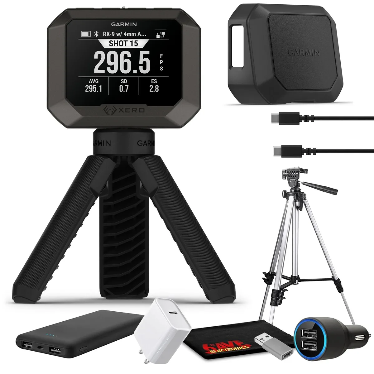 Garmin Garmin Xero C2 Chronograph Bundle 72 Inch Tripod 1.36 Width 10 Shots 100 5000 FPS Wearable Technology — product photo