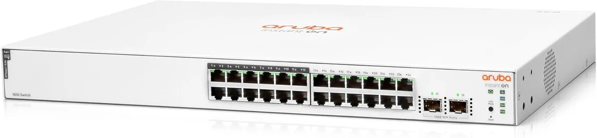 HPE Networking Instant On HPE Networking Instant On 1830 24-Port 12-Port PoE 195W Switch — product photo