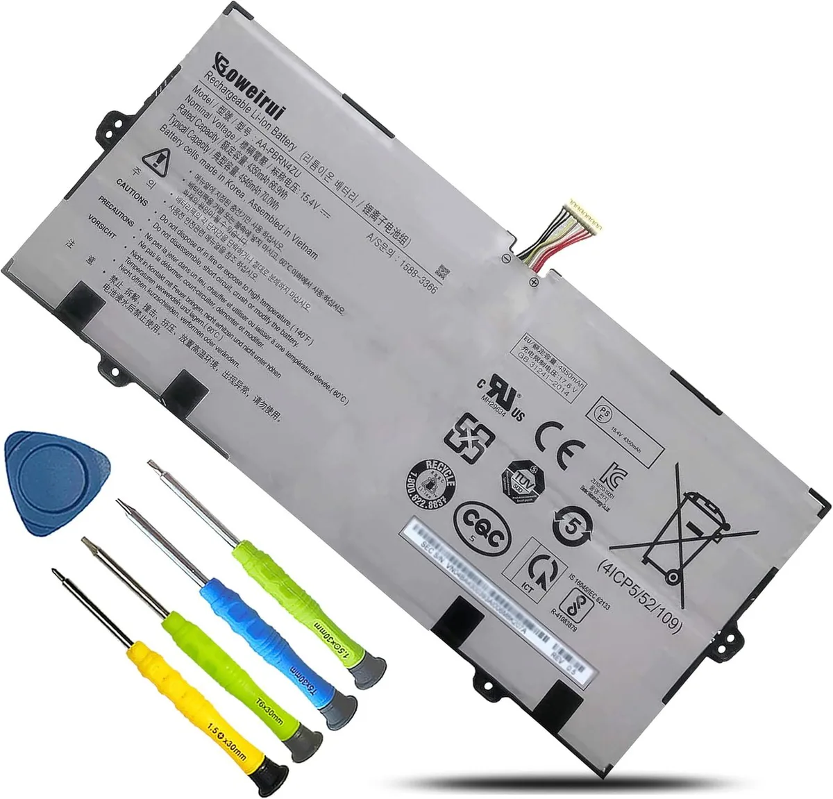 PISKEKAT PISKEKAT AA-PBRN4ZU laptop battery 15.4V 66.9Wh 4350mAh 4-cell — product photo