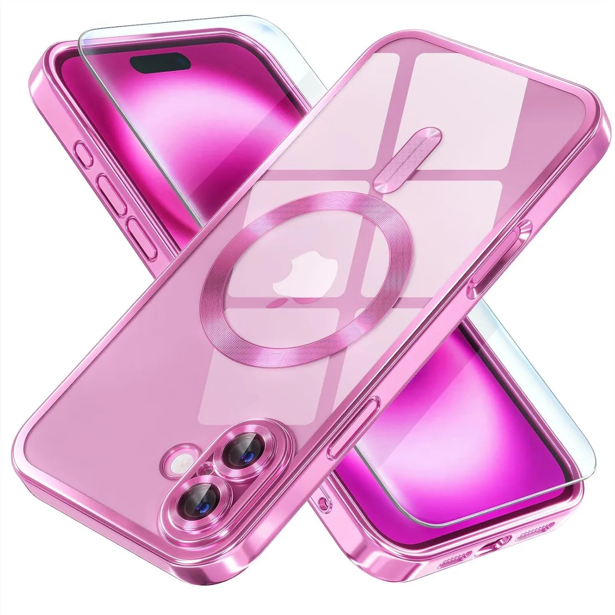 iworkmart iworkmart Magnetic Case for iPhone 16 Plus 6.7 inch Hot Pink — product photo
