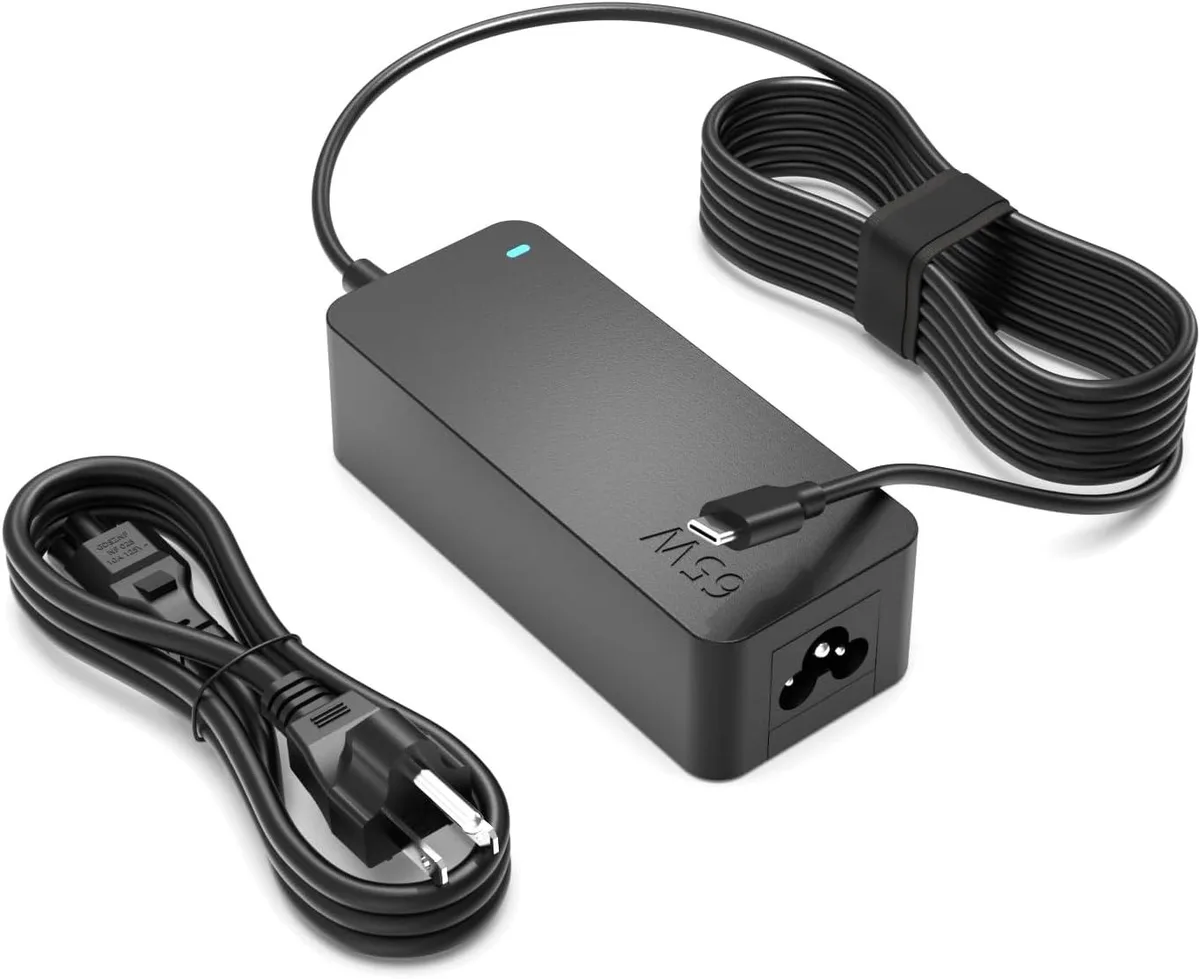 TIZOPO TIZOPO 65W USB-C Charger for Lenovo ThinkPad Yoga Chromebook IdeaPad — product photo