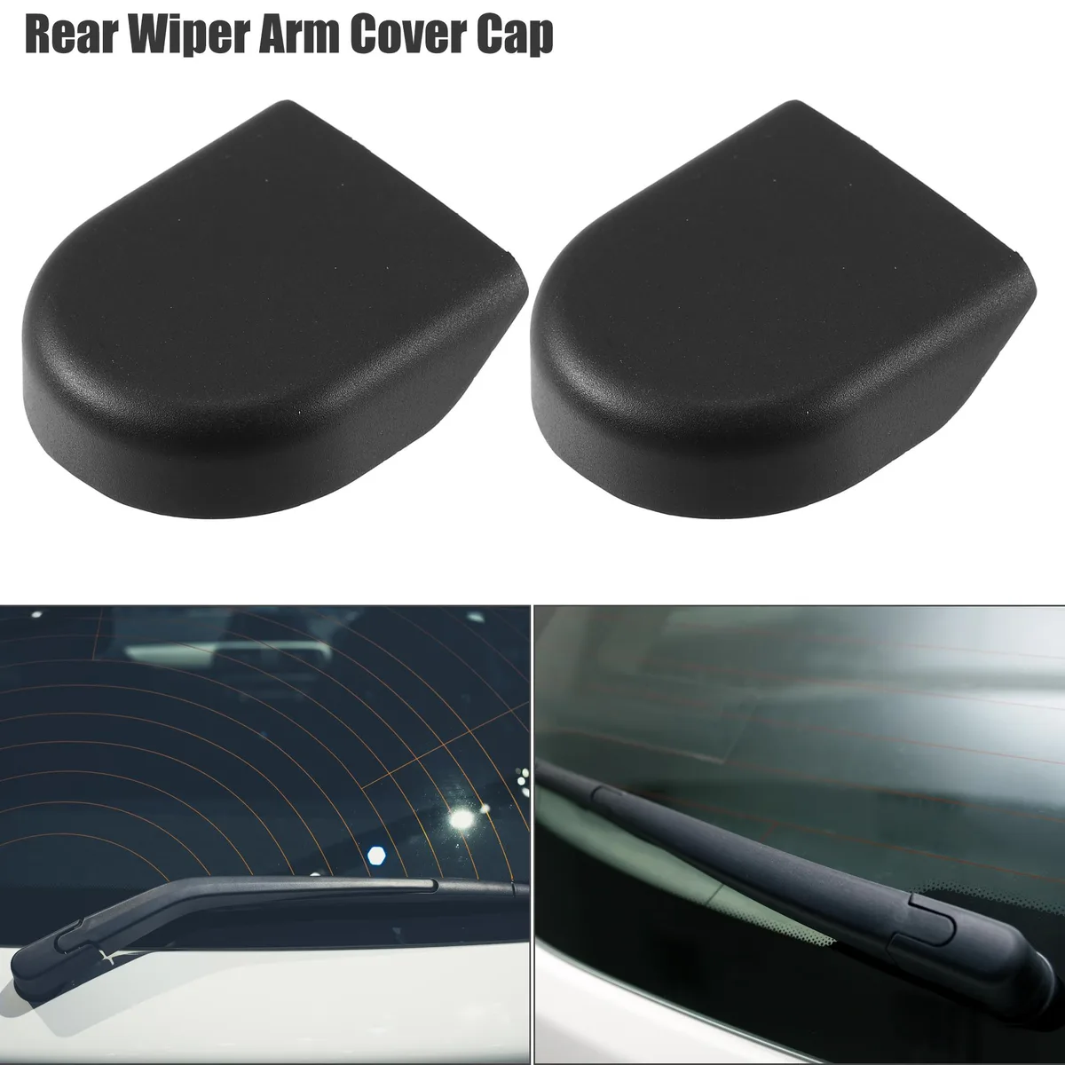 Unique-Bargains Unique-Bargains Rear Wiper Arm Nut Cover Cap Toyota RAV4 Corolla 2pcs Black — product photo