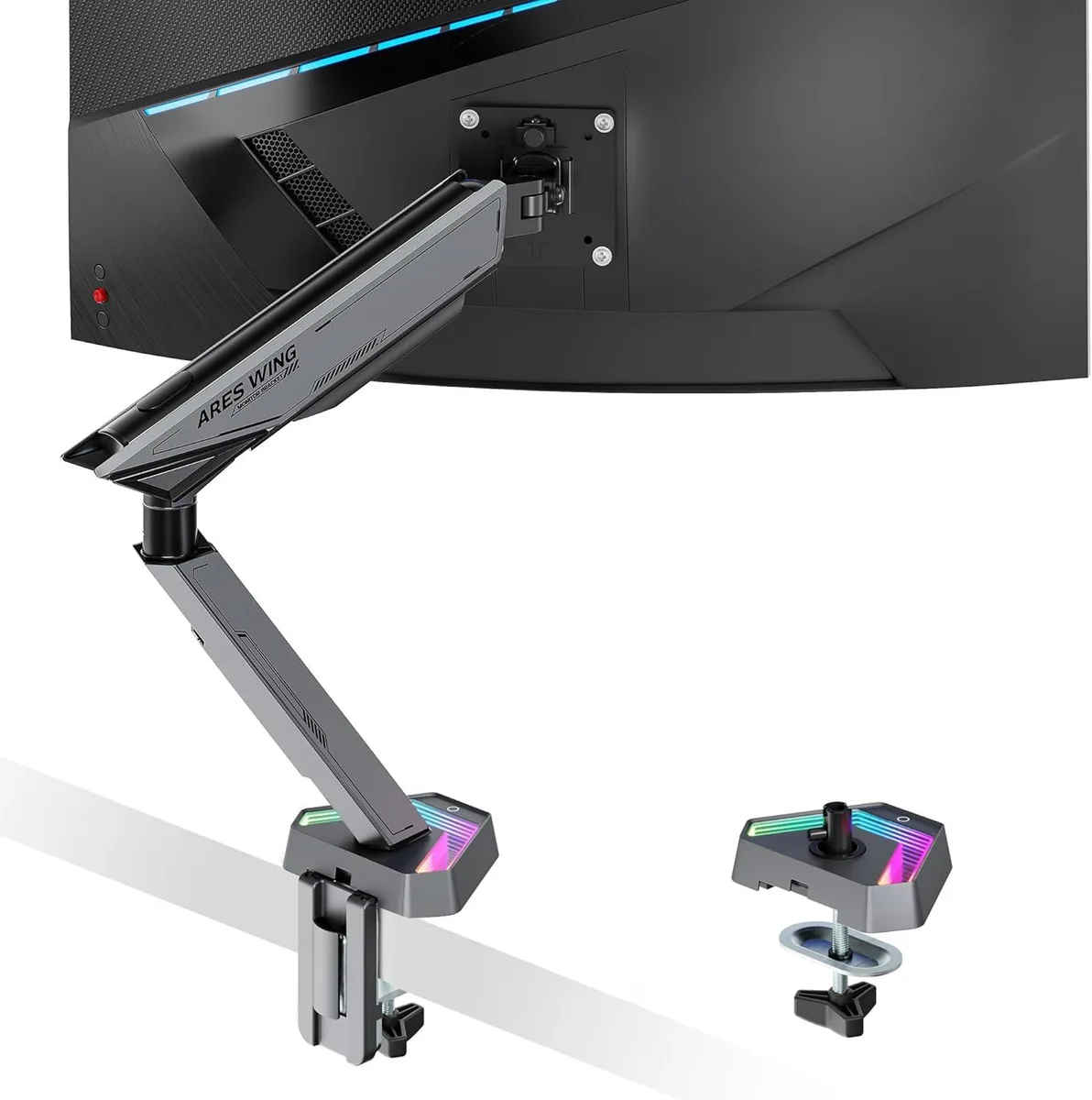 BFKK BFKK RGB Single Monitor Arm 17-45" 35.2 lbs Gray — product photo