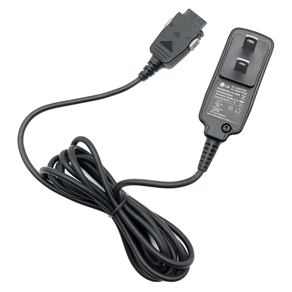 LG Electronics LG Electronics TA-P02WS power adapter 5V 1A 5W — product photo
