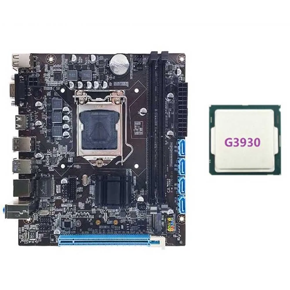 YINGHUA YINGHUA H110 Desktop Server Motherboard LGA1151 G3930 CPU — product photo