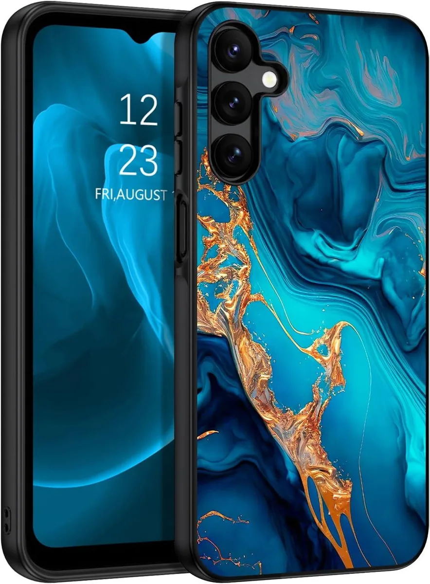 Transcend Transcend Case for Galaxy A15 5G 6.5 Blue Marble/Gold Glow in the Dark — product photo