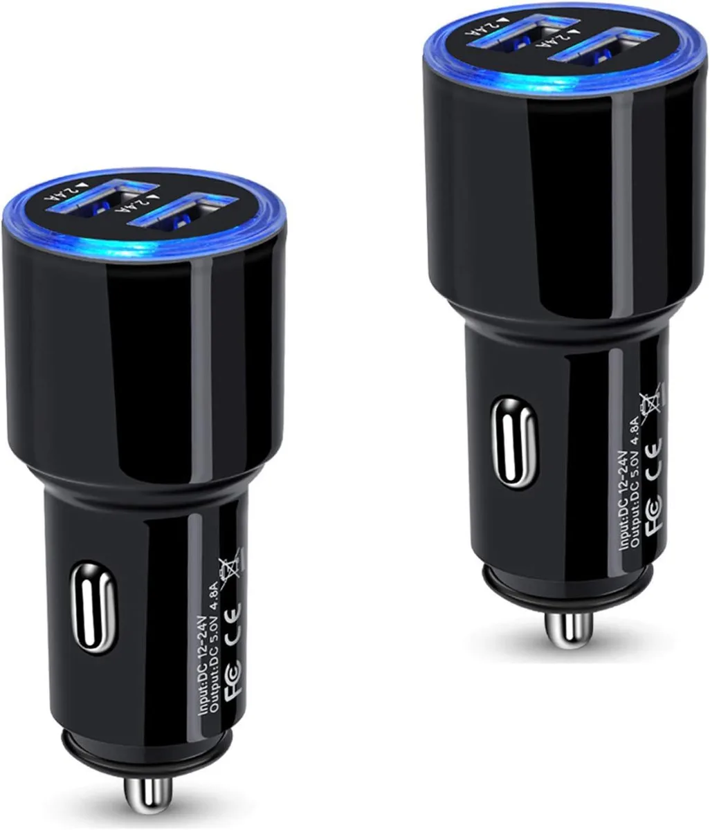 Leelbox Leelbox 2-pack 4.8 A dual USB car charger — product photo