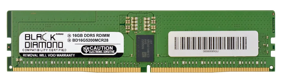 Black Diamond Memory Black Diamond Memory BD16G5200MCR28 16GB DDR5 5200 ECC memory upgrade — product photo
