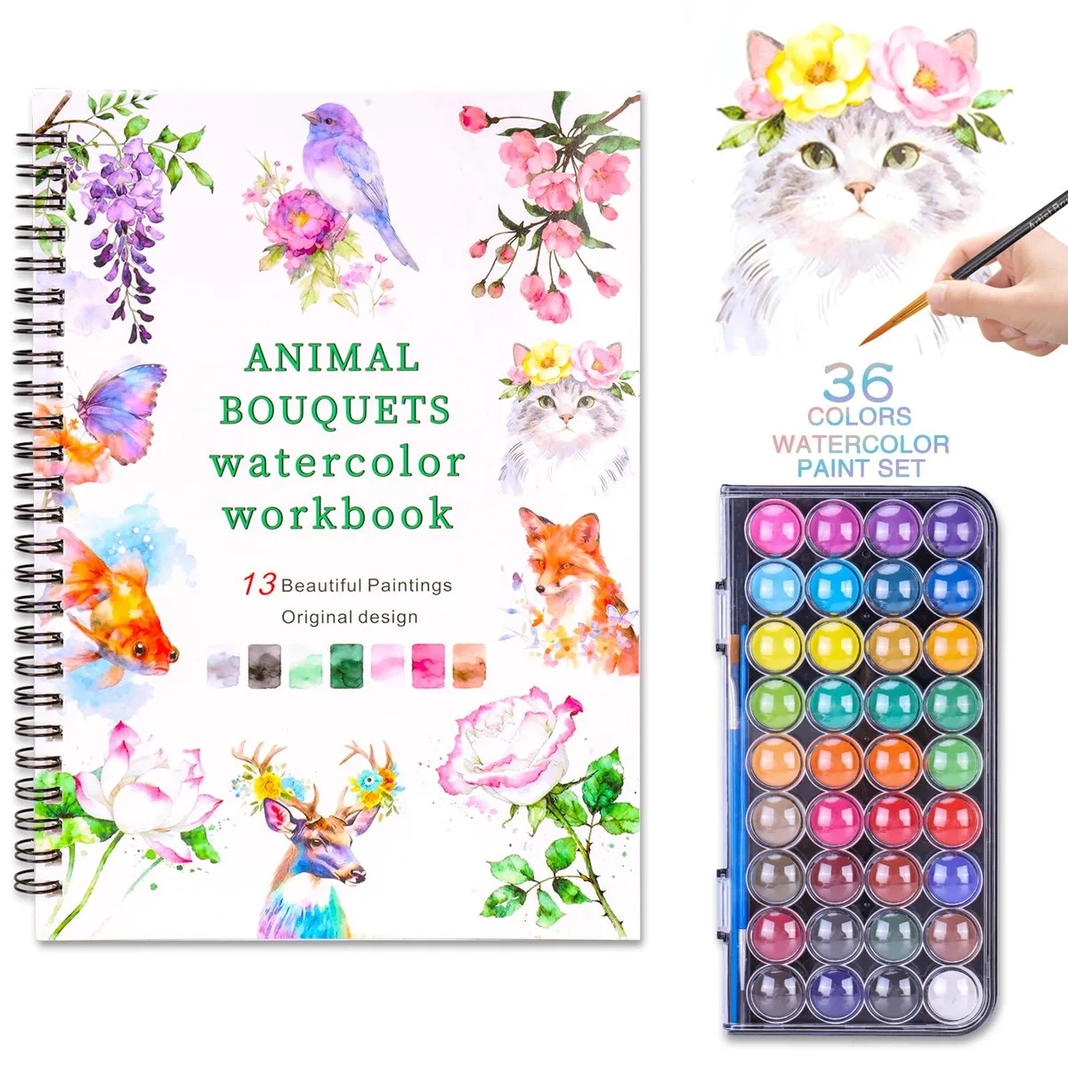 DUIESUT CY-9938 Watercolor Workbook 36-Color Set — product photo