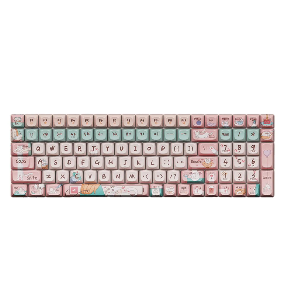 Lofree Lofree Keycap Adaptor Small Warp 100-Key Wireless Mechanical Keyboard 044_ON105-COLORFUL 01 — product photo