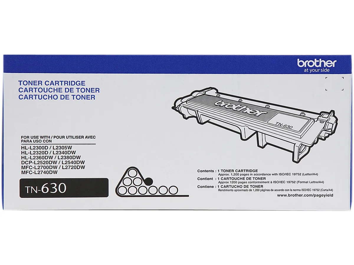 Brother Brother TN630 Black Toner Cartridge 1200 Pages — product photo