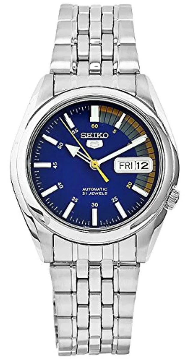 Seiko Seiko 5 Automatic SNK371K1 Blue Dial Stainless Steel Watch — product photo